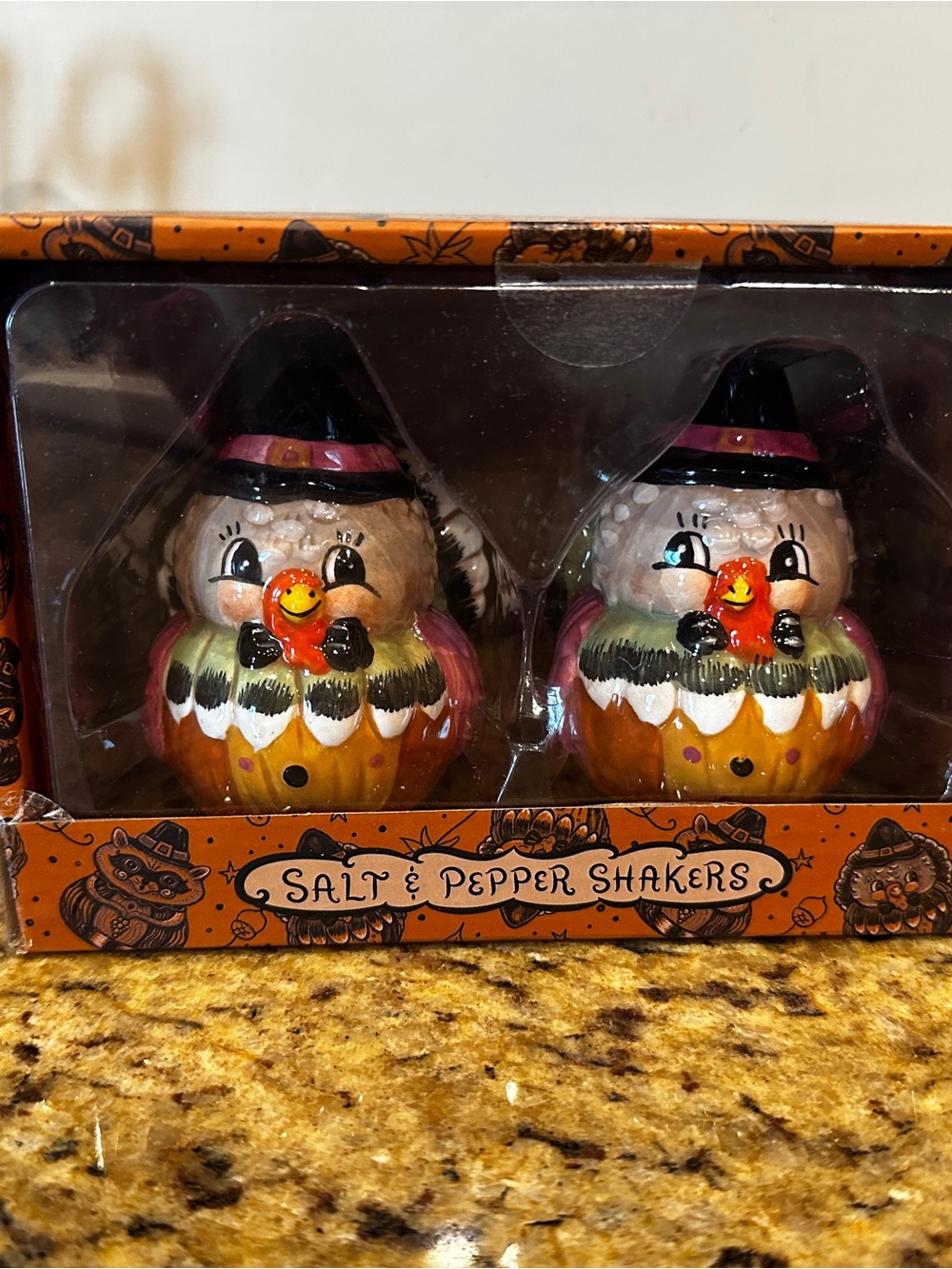 Johanna Parker Turkey Salt & Pepper Shakers NIB